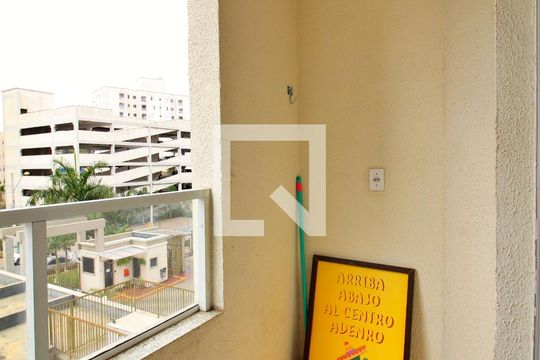 Varanda da Sala de apartamento à venda com 2 quartos, 64m² em Utinga, Santo André