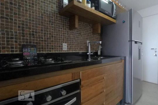 Cozinha de apartamento para alugar com 1 quarto, 61m² em Vila Andrade, São Paulo