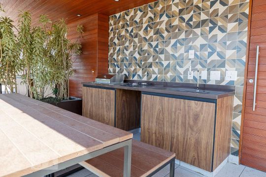 Área comum - Churrasqueira de apartamento para alugar com 2 quartos, 72m² em Vila Madalena, São Paulo
