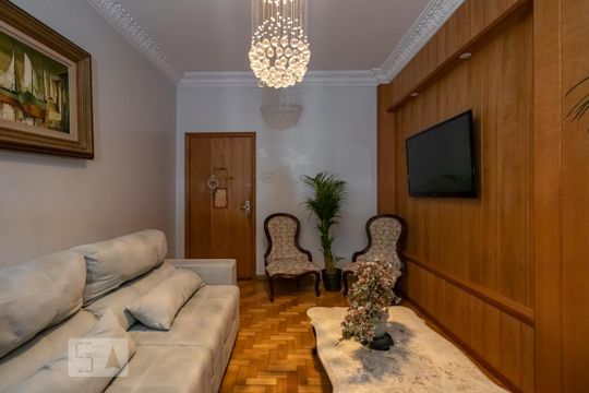 Sala de apartamento à venda com 3 quartos, 120m² em Centro, Belo Horizonte
