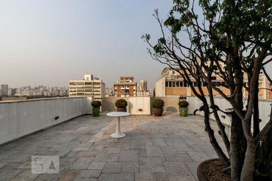 área comum do prédio de apartamento para alugar com 1 quarto, 75m² em Itaim Bibi, São Paulo