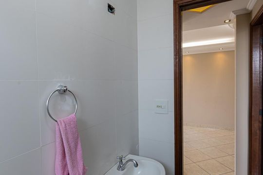 Banheiro Social de apartamento à venda com 2 quartos, 58m² em Vila Aricanduva, São Paulo