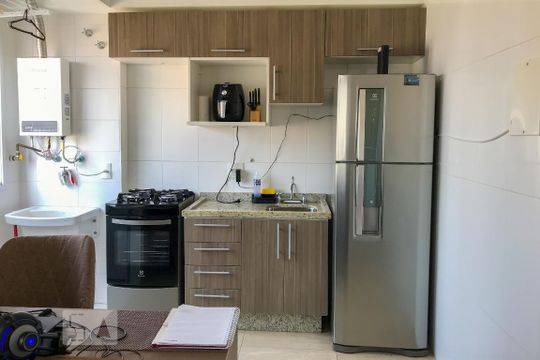 Cozinha de apartamento à venda com 1 quarto, 35m² em Vila Moraes, São Paulo