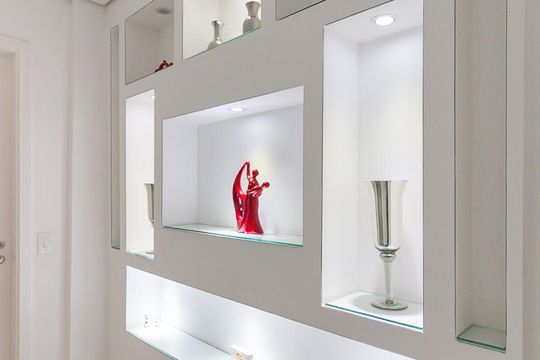 Hall de entrada do apartamento de apartamento à venda com 3 quartos, 115m² em Vila Santo Antônio, Guarulhos