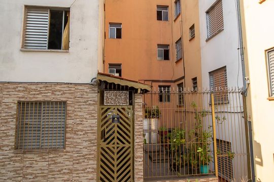 Fachada do bloco de apartamento à venda com 2 quartos, 50m² em Jardim Pedro José Nunes, São Paulo