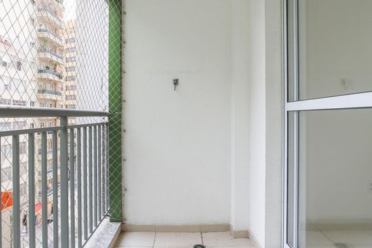 Varanda de apartamento para alugar com 1 quarto, 28m² em Bela Vista, São Paulo