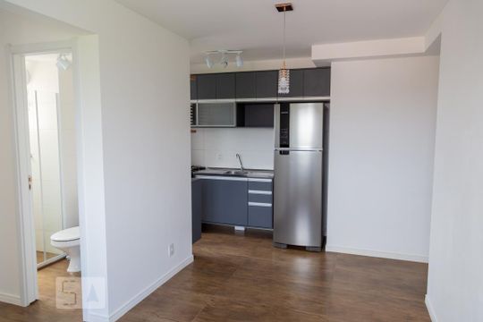 Sala Cozinha de apartamento para alugar com 2 quartos, 41m² em Jardim Alvorada (zona Oeste), São Paulo