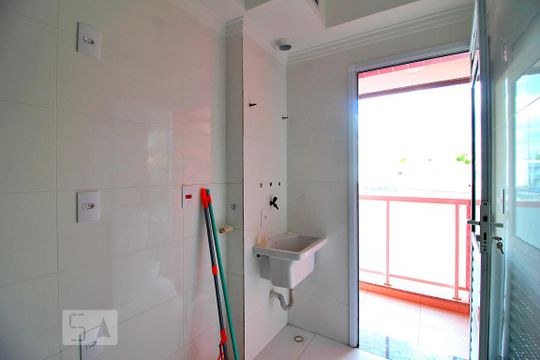 Área de Serviço de apartamento à venda com 2 quartos, 58m² em Vila Curuçá, Santo André