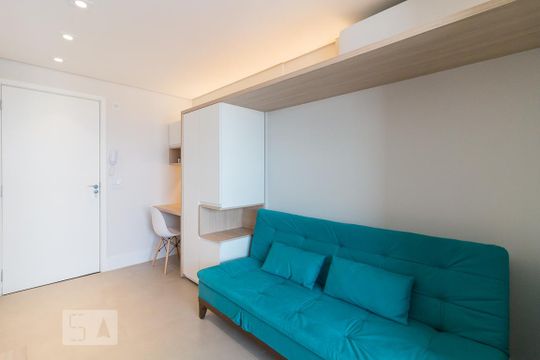 Sala de kitnet/studio para alugar com 1 quarto, 28m² em Centro, Guarulhos