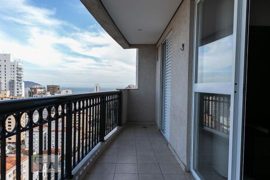 Sacada de apartamento para alugar com 3 quartos, 100m² em José Menino, Santos