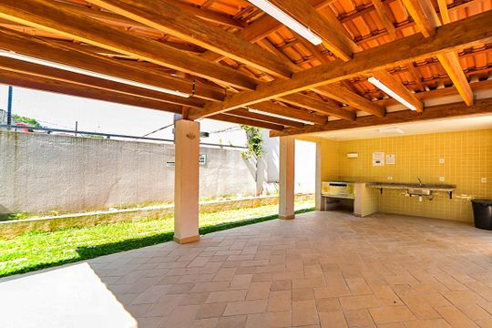 Área Comum - Churrasqueira de apartamento à venda com 3 quartos, 73m² em Vila Humaitá, Santo André