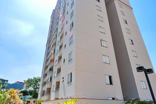 Fachada do bloco de apartamento à venda com 3 quartos, 73m² em Vila Humaitá, Santo André