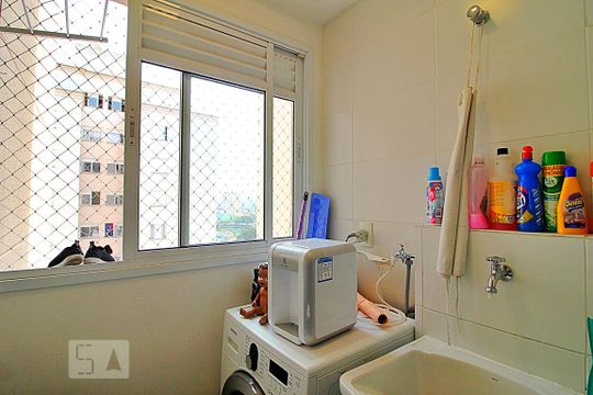 Área de Serviço de apartamento à venda com 3 quartos, 73m² em Vila Humaitá, Santo André