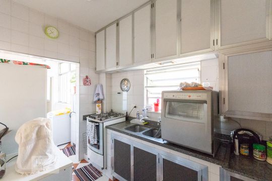 Cozinha e Área de Serviço de apartamento à venda com 2 quartos, 72m² em Rio Comprido, Rio de Janeiro