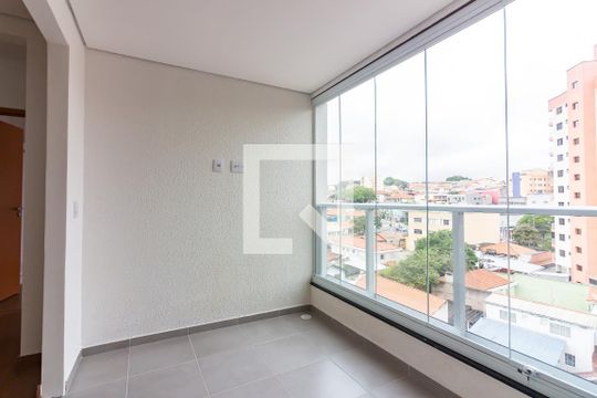 Varanda com cozinha de apartamento à venda com 1 quarto, 38m² em Centro, Osasco