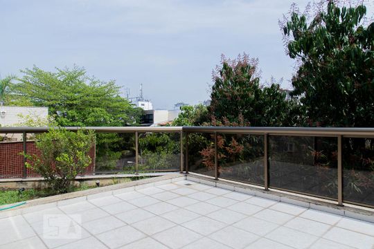 Varanda da sala de apartamento para alugar com 3 quartos, 350m² em Recreio dos Bandeirantes, Rio de Janeiro