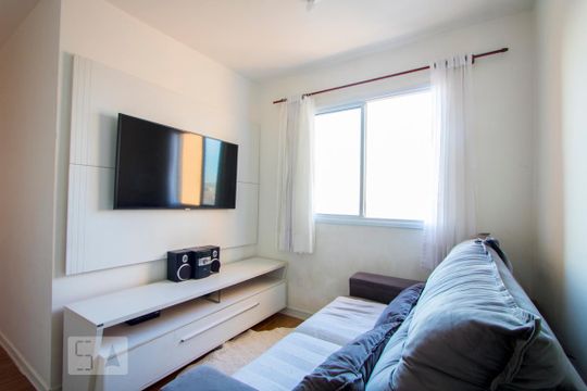 Sala de apartamento à venda com 2 quartos, 46m² em Jardim Utinga, Santo André