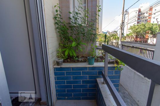 Varanda da Suíte 1 de apartamento para alugar com 3 quartos, 95m² em Palmares, Belo Horizonte