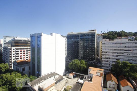 Vista da Sala de apartamento à venda com 1 quarto, 42m² em Centro, Rio de Janeiro