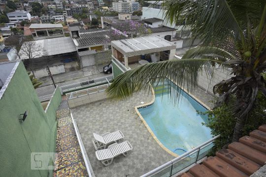 Área da Piscina de casa à venda com 6 quartos, 504m² em Pechincha, Rio de Janeiro