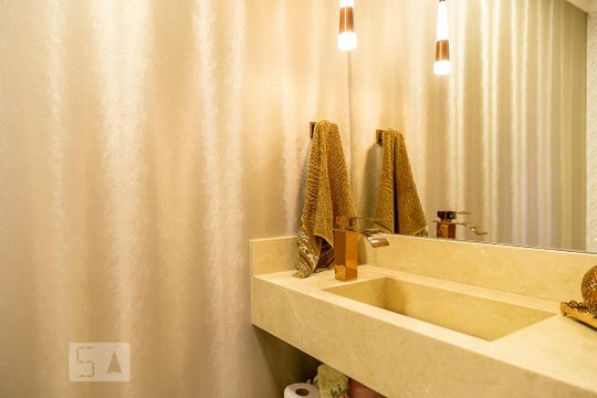 Lavabo de apartamento à venda com 3 quartos, 108m² em Vila Augusta, Guarulhos