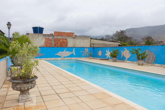 Área comum - Piscina de casa de condomínio para alugar com 5 quartos, 287m² em Campo Grande, Rio de Janeiro