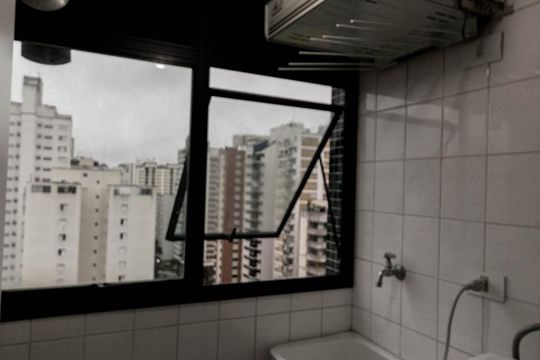 Área de Serviço de apartamento para alugar com 1 quarto, 50m² em Indianópolis, São Paulo