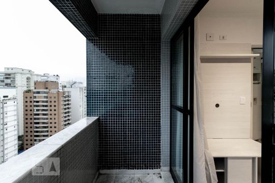 Varanda de apartamento para alugar com 1 quarto, 50m² em Indianópolis, São Paulo
