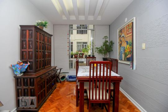 Sala de Jantar de apartamento para alugar com 3 quartos, 130m² em Flamengo, Rio de Janeiro