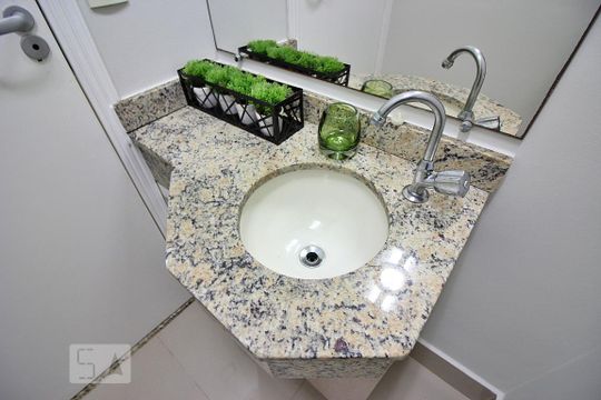 Lavabo de apartamento à venda com 2 quartos, 72m² em Centro, São Bernardo do Campo