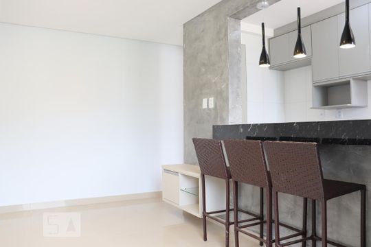 Sala de apartamento para alugar com 2 quartos, 50m² em Setor Negrão de Lima, Goiânia