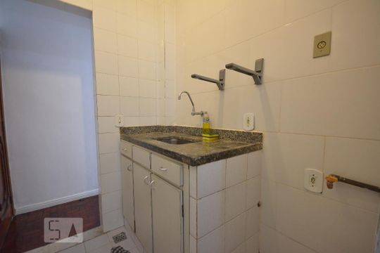 Cozinha  de apartamento à venda com 1 quarto, 40m² em Flamengo, Rio de Janeiro