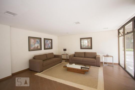 Hall de apartamento para alugar com 2 quartos, 65m² em Campo Belo, São Paulo
