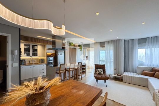 Sala de apartamento à venda com 2 quartos, 95m² em Centro, São Bernardo do Campo