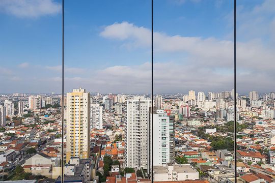Vista da Sacada de apartamento à venda com 2 quartos, 66m² em Olímpico, São Caetano do Sul