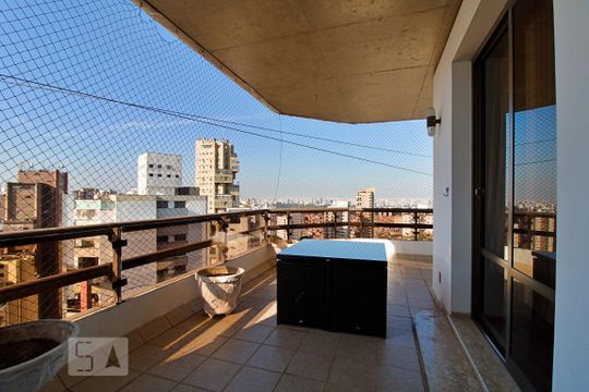 Varanda da Sala de apartamento para alugar com 4 quartos, 480m² em Vila Suzana, São Paulo