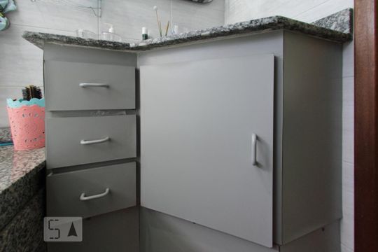 Banheiro da suíte - gabinete de apartamento à venda com 3 quartos, 93m² em , São Caetano do Sul