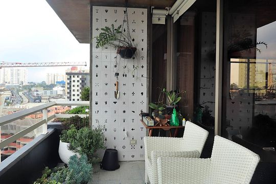 Varanda da Sala 1 de apartamento à venda com 3 quartos, 244m² em Vila Gilda, Santo André
