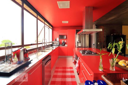 Cozinha de apartamento à venda com 3 quartos, 244m² em Vila Gilda, Santo André