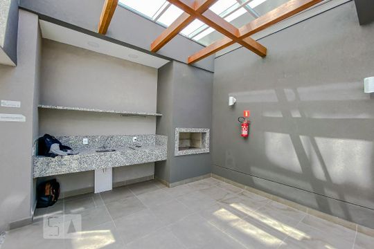 Área comum - Churrasqueira de kitnet/studio para alugar com 1 quarto, 20m² em Brás, São Paulo