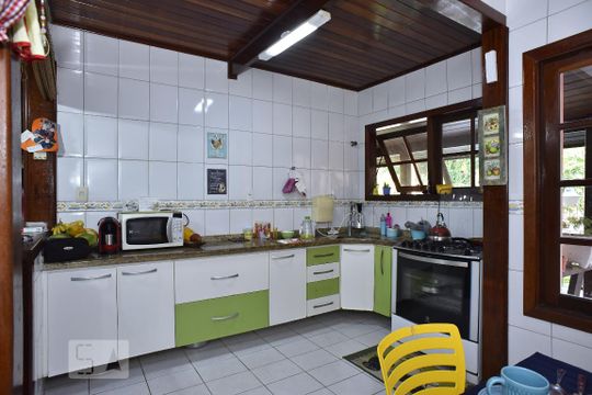 Cozinha de casa de condomínio para alugar com 3 quartos, 250m² em Freguesia de Jacarepaguá, Rio de Janeiro