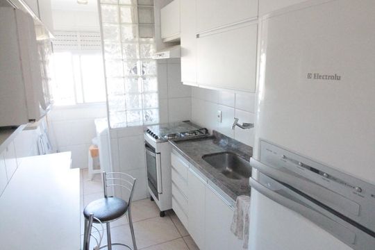 Cozinha de apartamento para alugar com 2 quartos, 115m² em Anhangabaú, Jundiaí