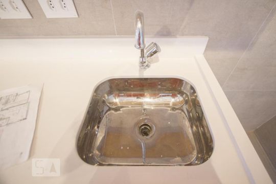 Detalhe Cozinha de apartamento para alugar com 2 quartos, 70m² em Campo Belo, São Paulo