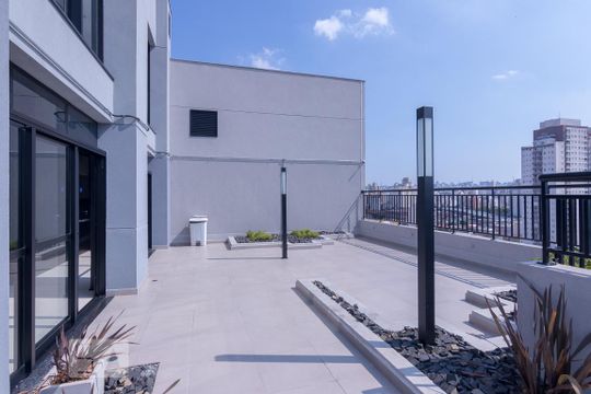 Terraço - Área Comum de kitnet/studio para alugar com 1 quarto, 33m² em Bom Retiro, São Paulo