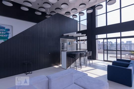 Terraço - Área Comum de kitnet/studio para alugar com 1 quarto, 33m² em Bom Retiro, São Paulo