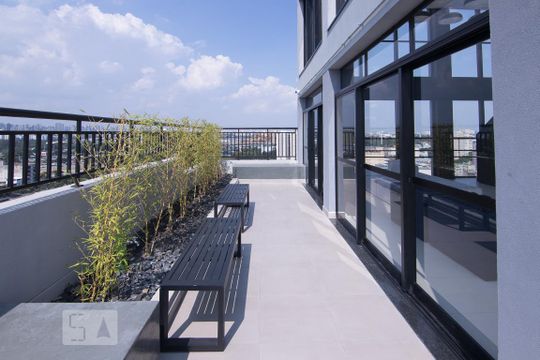 Terraço - Área Comum de kitnet/studio para alugar com 1 quarto, 33m² em Bom Retiro, São Paulo