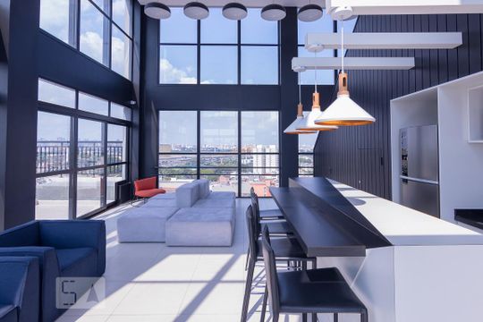 Terraço - Área Comum de kitnet/studio para alugar com 1 quarto, 33m² em Bom Retiro, São Paulo