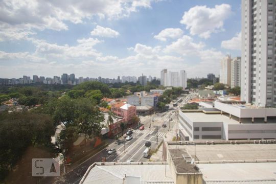 Vista de kitnet/studio para alugar com 1 quarto, 31m² em Jardim Novo Santo Amaro, São Paulo