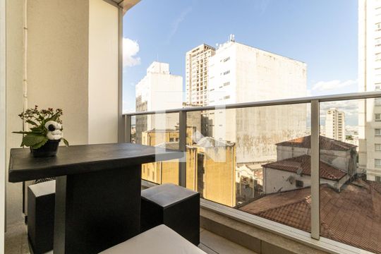 Varanda de kitnet/studio à venda com 1 quarto, 22m² em Centro Histórico de São Paulo, São Paulo