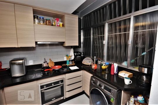 Cozinha - Armários de apartamento à venda com 2 quartos, 60m² em Flamengo, Rio de Janeiro